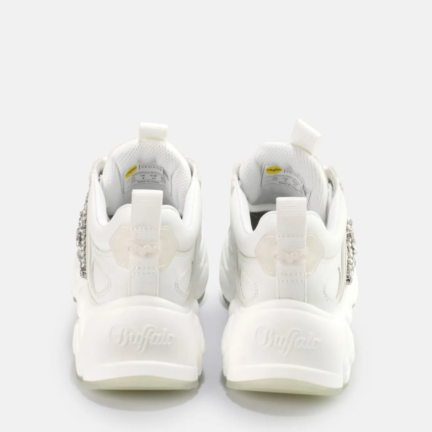 BUFFALO Bridal Shoes^Binary Lux Sneaker Vegan White