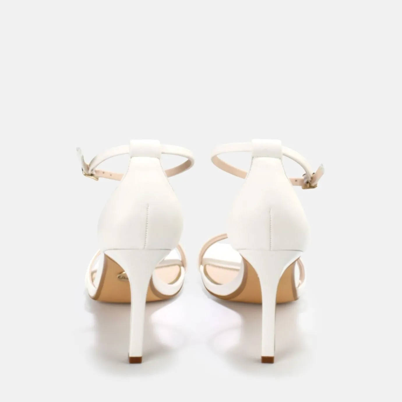 BUFFALO Occasion Shoes^Blair Chic Ankle-Strap Sandals Vegan White