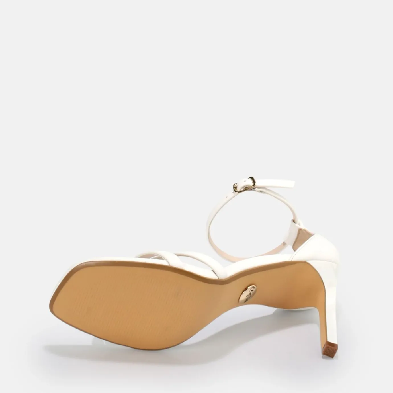 BUFFALO Occasion Shoes^Blair Chic Ankle-Strap Sandals Vegan White