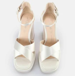 BUFFALO Bridal Shoes^Bonny Cross Heeled Sandals No_Color
