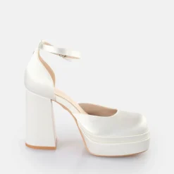 BUFFALO Bridal Shoes^Bonny Dorsay Heeled Sandals White