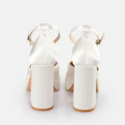 BUFFALO Bridal Shoes^Bonny Dorsay Heeled Sandals White
