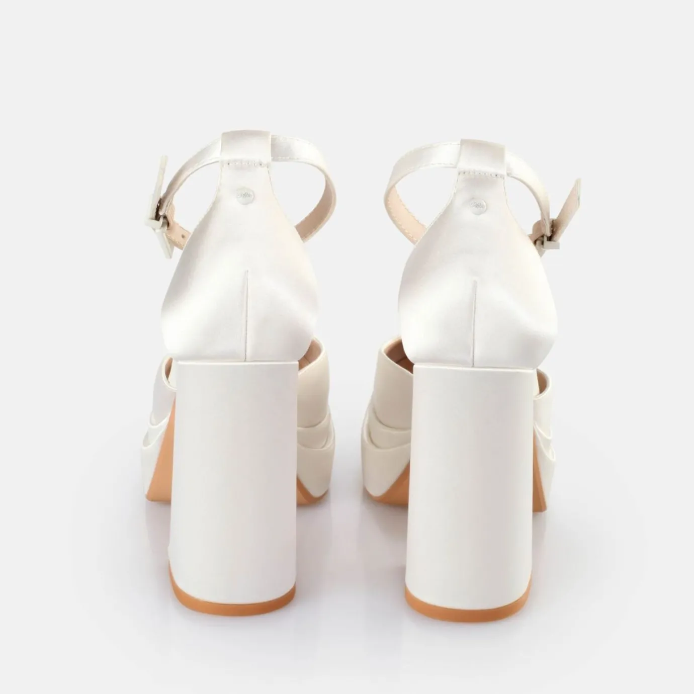 BUFFALO Bridal Shoes^Bonny Dorsay Heeled Sandals White
