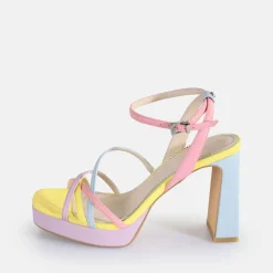 BUFFALO Occasion Shoes^Cherry Cage Heeled Sandals Vegan Pastell Multi
