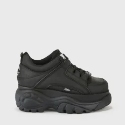 BUFFALO Men Shoes^Classic Low Men Sneaker Leather Black