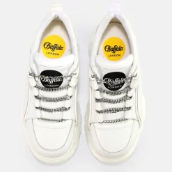 BUFFALO Men Shoes^Classic Men Sneaker Low Leather Silver