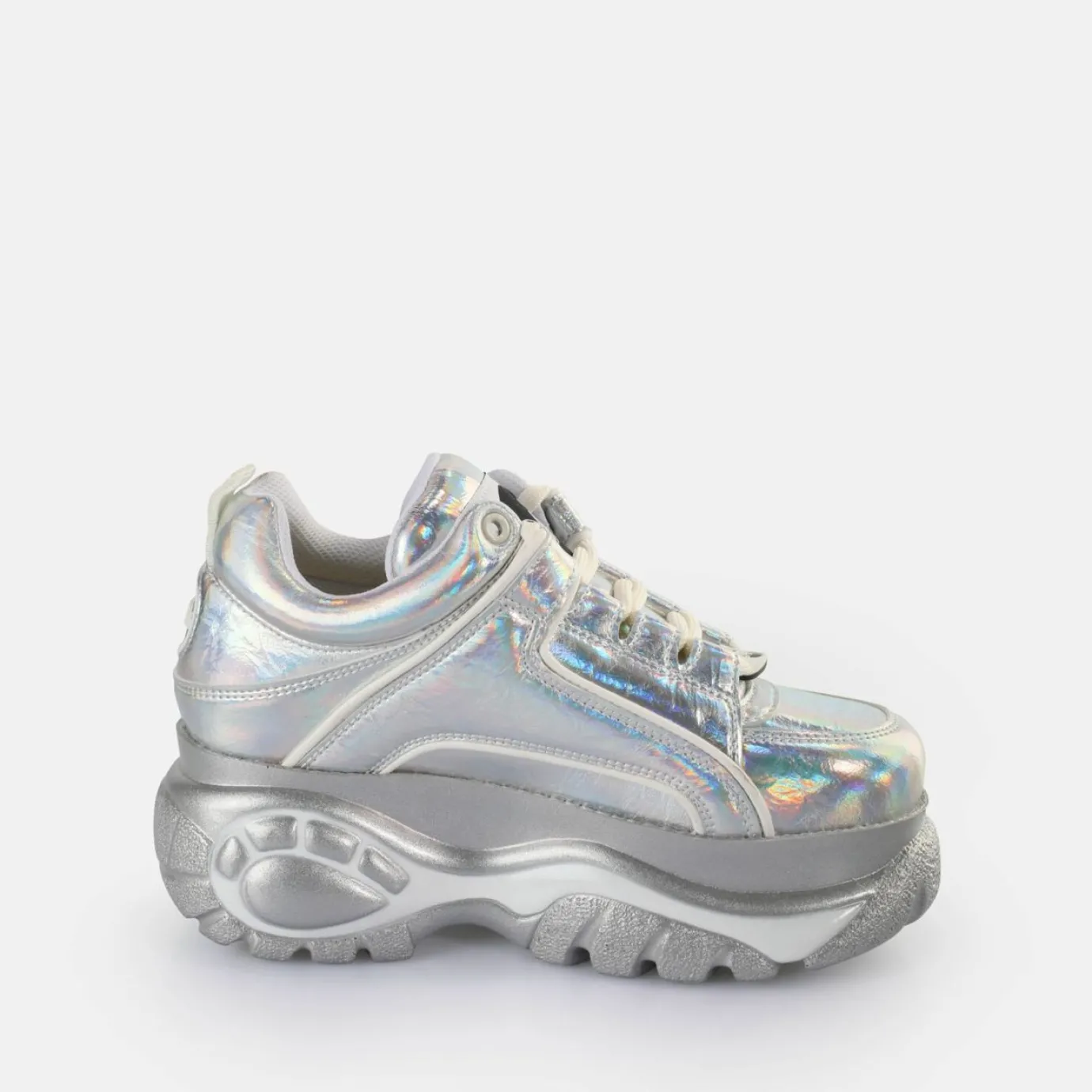 BUFFALO Vegan Shoes^Classic Sneakers Low Vegan Silver