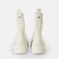 BUFFALO Ankle Boots^Flora Sock Boot Vegan Cream