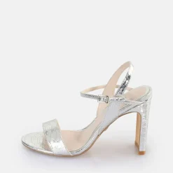 BUFFALO Occasion Shoes^Jean Neat Heeled Sandal Vegan Silver