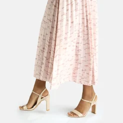 BUFFALO Occasion Shoes^Jean Neat High-Heeled Sandal Vegan Beige