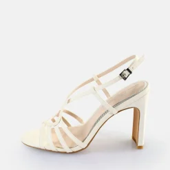 BUFFALO Occasion Shoes^Jean Vamp Heeled Sandals Vegan White
