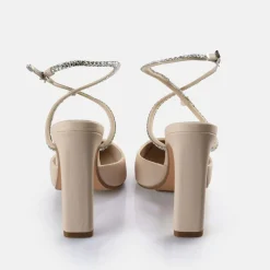 BUFFALO Occasion Shoes^Jolie Queen Heeled Sandals Vegan Cream