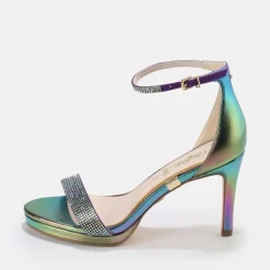 BUFFALO Occasion Shoes^Monroe High-Heeled Sandal Vegan White/Mermaid