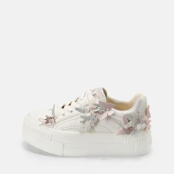 BUFFALO Bridal Shoes^Paired Butterflies Sneaker Low Vegan Weis/Rosa