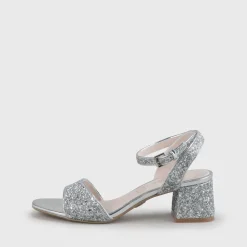 BUFFALO Occasion Shoes^Rainelle Ankle-Strap Sandals Vegan Silver