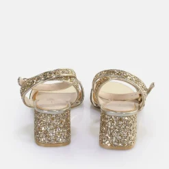 BUFFALO Occasion Shoes^Rainelle Heeled Sandal Vegan Gold
