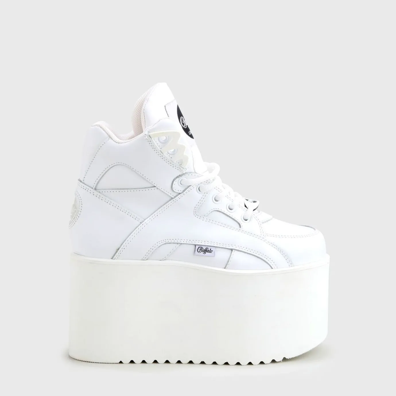BUFFALO Classics^Rising Towers High Nappa Leather White