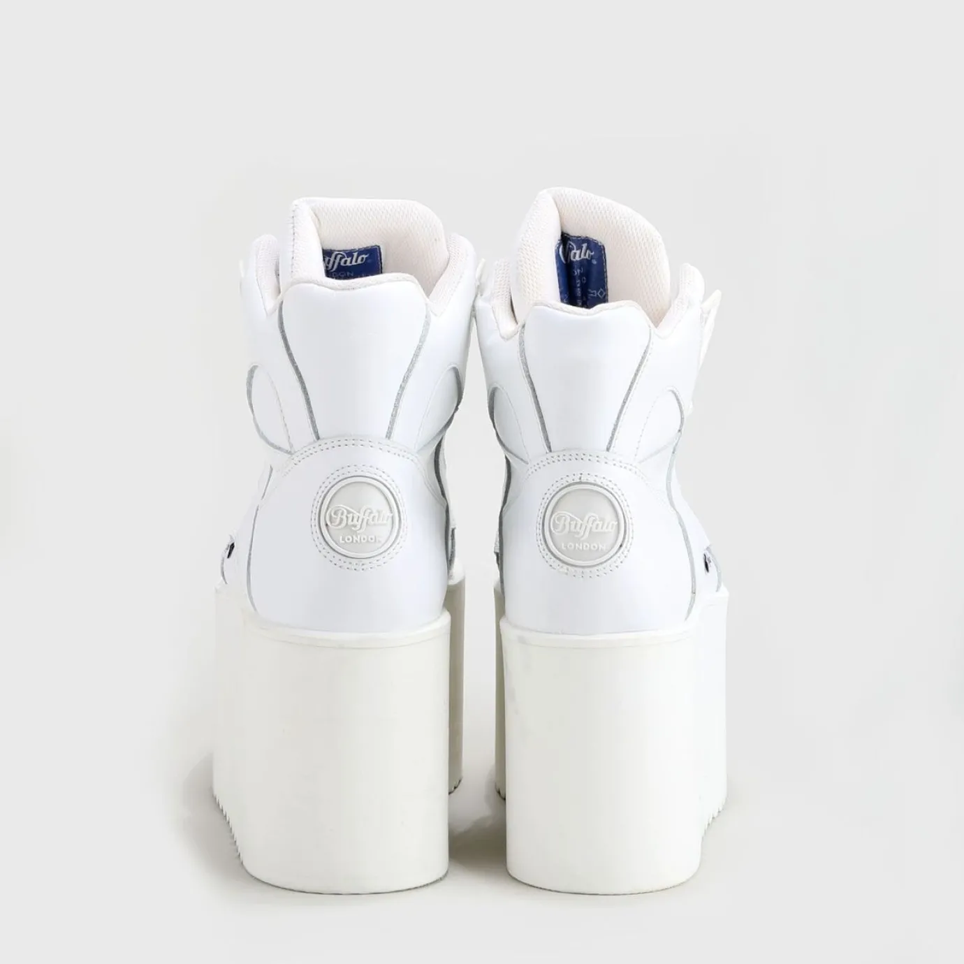 BUFFALO Classics^Rising Towers High Nappa Leather White