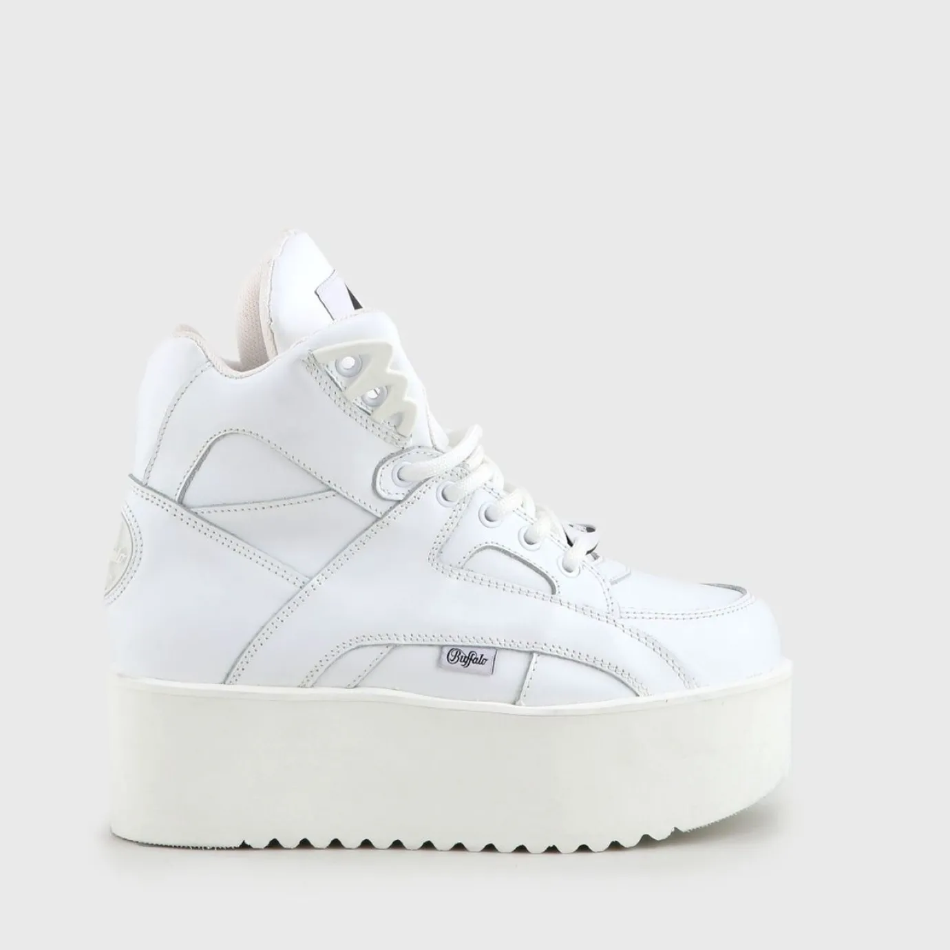 BUFFALO Classics^Rising Towers Low Nubuck Leather White
