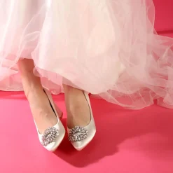 BUFFALO Bridal Shoes^Robyn Glam Heeled Sandals White