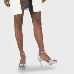 BUFFALO Occasion Shoes^Ronja Heeled Sandal Silver