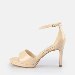 BUFFALO Occasion Shoes^Ronja Heeled Sandal Vegan Beige
