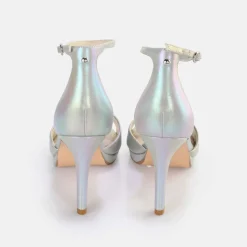 BUFFALO Occasion Shoes^Ronja Heeled Sandal Vegan White/Mermaid