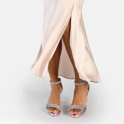 BUFFALO Occasion Shoes^Selma Heeled Sandal Vegan Purple