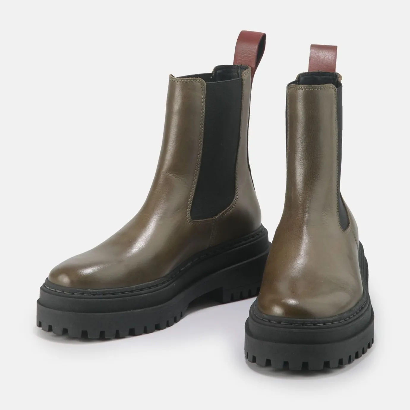 BUFFALO Ankle Boots^Serena Ankle Boot Calf Leather Beige