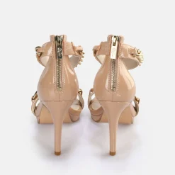 BUFFALO Occasion Shoes^Serena Chain Heeled Sandal Vegan Blush