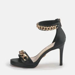 BUFFALO Occasion Shoes^Serena Chain High-Heel Sandal Vegan Black
