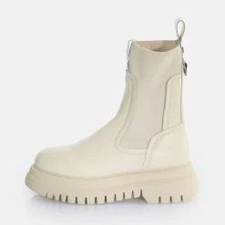BUFFALO Ankle Boots^Shade Sock Chealsea Ankle Boot Cream