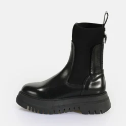 BUFFALO Ankle Boots^Shade Sock Chealsea Ankle Boot Black