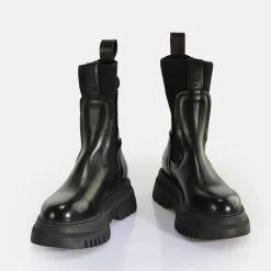 BUFFALO Ankle Boots^Shade Sock Chealsea Ankle Boot Black