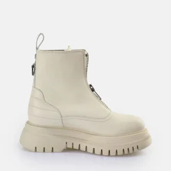 BUFFALO Ankle Boots^Shade Zip Mid Ankle Boot Cream