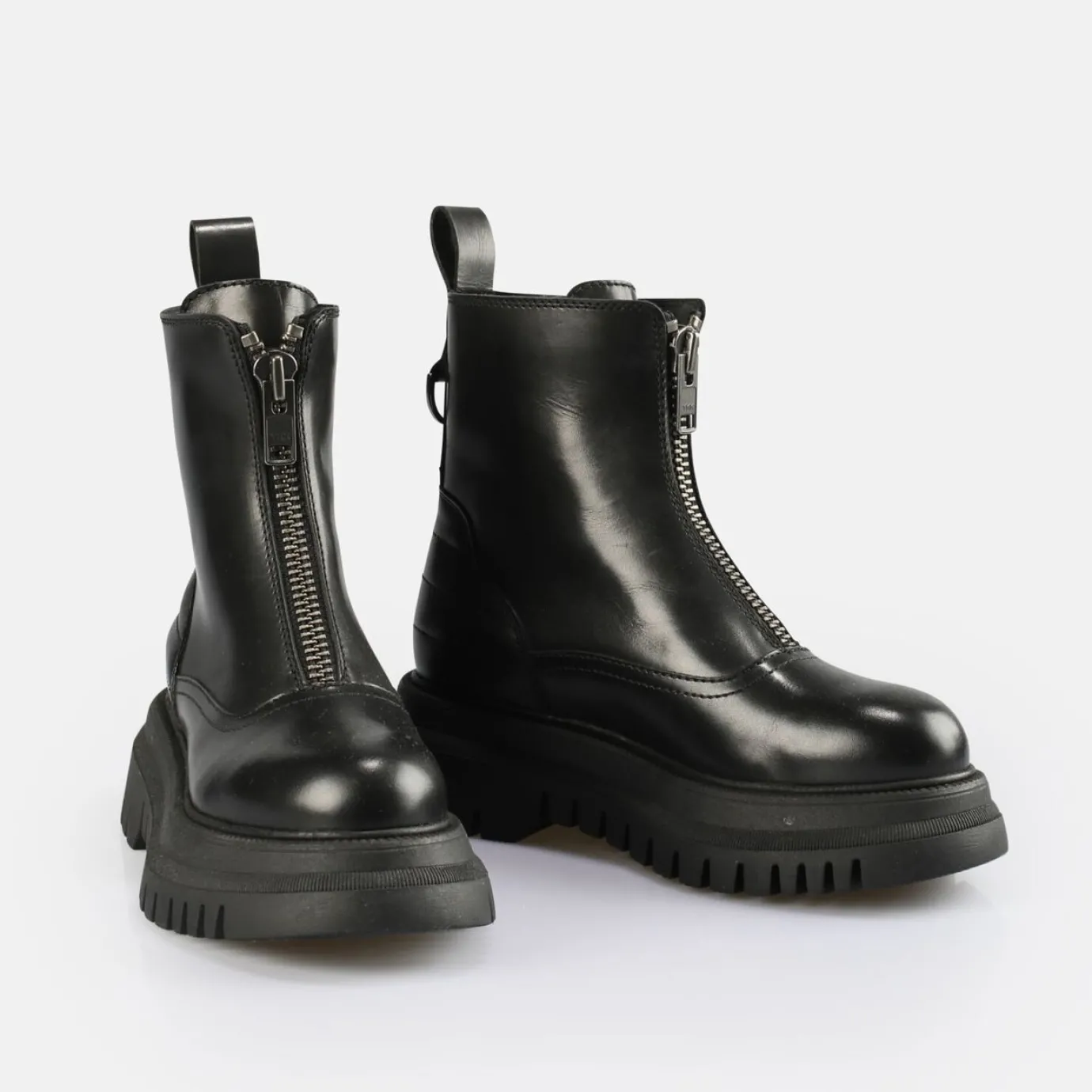 BUFFALO Ankle Boots^Shade Zip Mid Ankle Boot Black