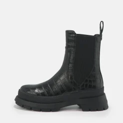 BUFFALO Ankle Boots^Simona Bootie Flat Vegan Black