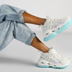 BUFFALO Vegan Shoes^Triplet Hollow Sneakers Low Vegan Pastell Multi