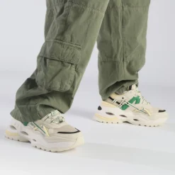 BUFFALO Vegan Shoes^Triplet Hollow Sneakers Low Vegan Cream