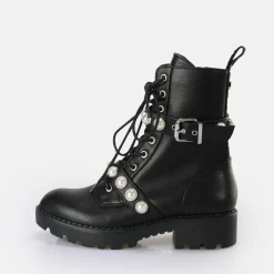 BUFFALO Ankle Boots^Wave Pearl Laceup Mid Boot Vegan Black