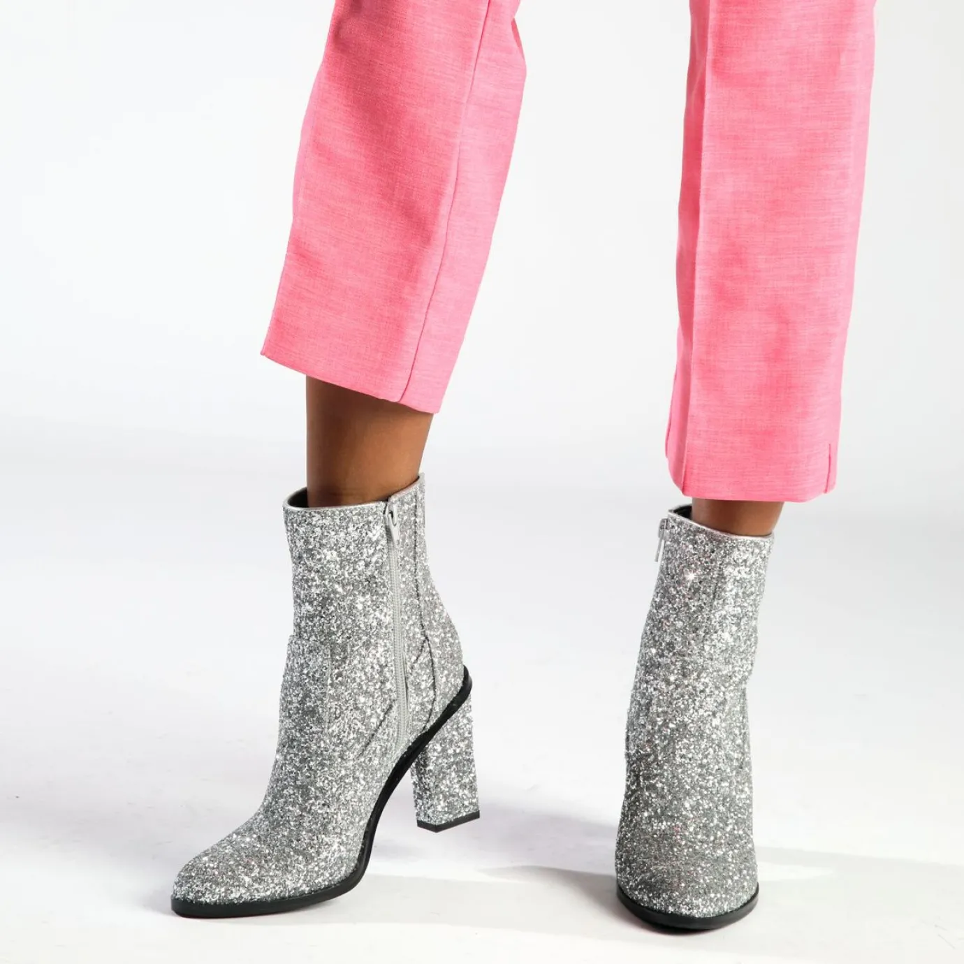 BUFFALO Ankle Boots^Zoe Ankle Ankle Boot Vegan Silver