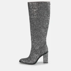 BUFFALO Vegan Shoes^Zoe Boot Vegan Glitzer/Silber